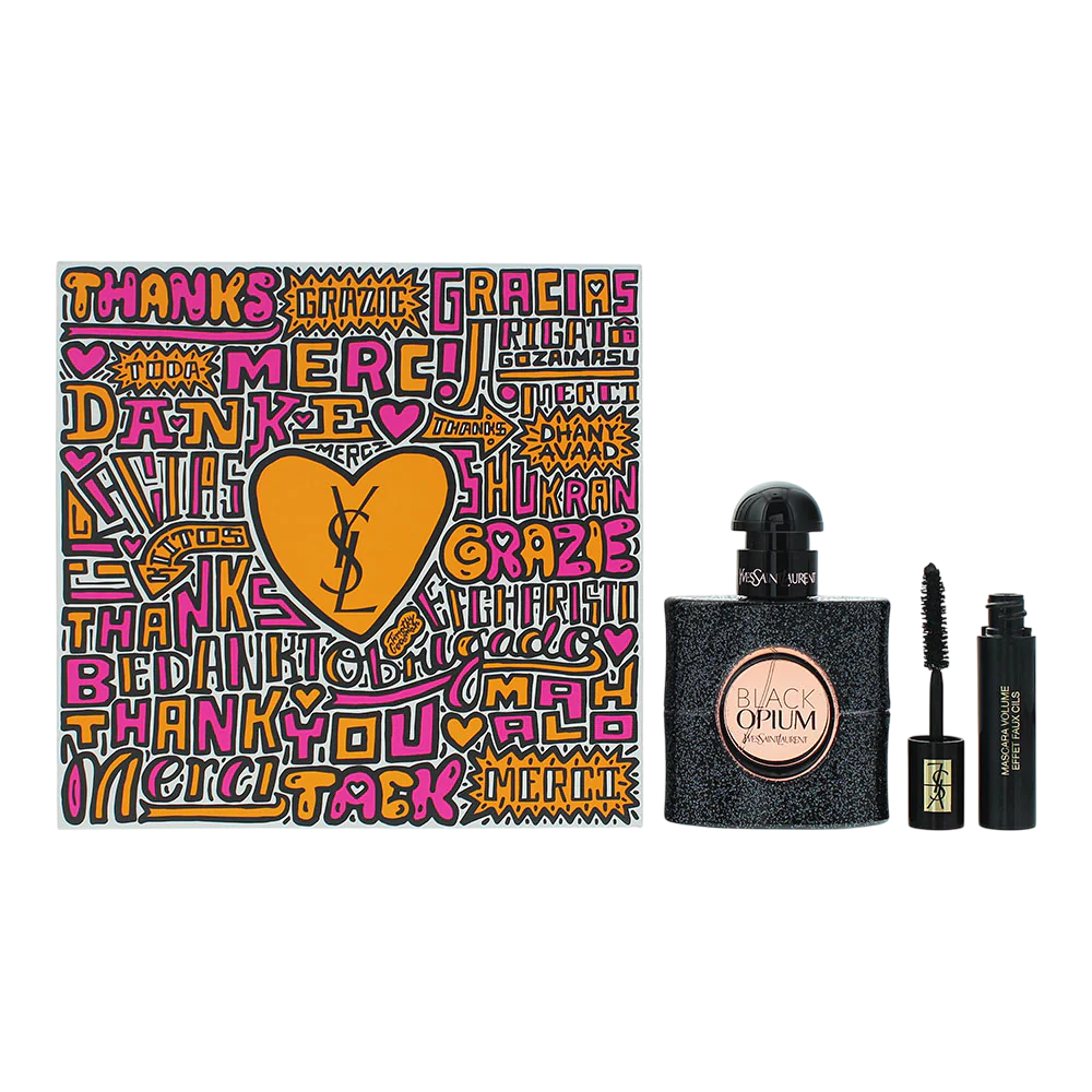 Yves Saint Laurent Parfümset Set Yves Saint Laurent: Black Opium, Eau De Parfum, For Women, 30 ml + Volume Effet Faux Cils, M