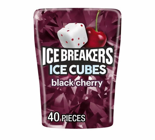 Ice Breakers Ice Cubes Black Cherry Gum 40 Stück Zuckerfrei