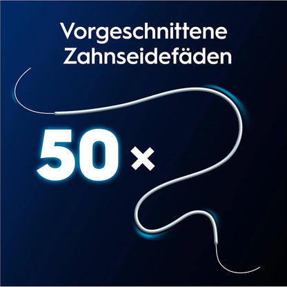 Oral-B Super Floss Threader – 50 vorgeschnittene Zahnseidenstränge