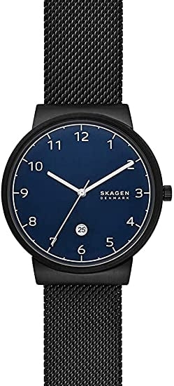 SKAGEN DENMARK ANCHER SKW6566 Date Armbanduhr 40 mm Schwarz ansicht-2