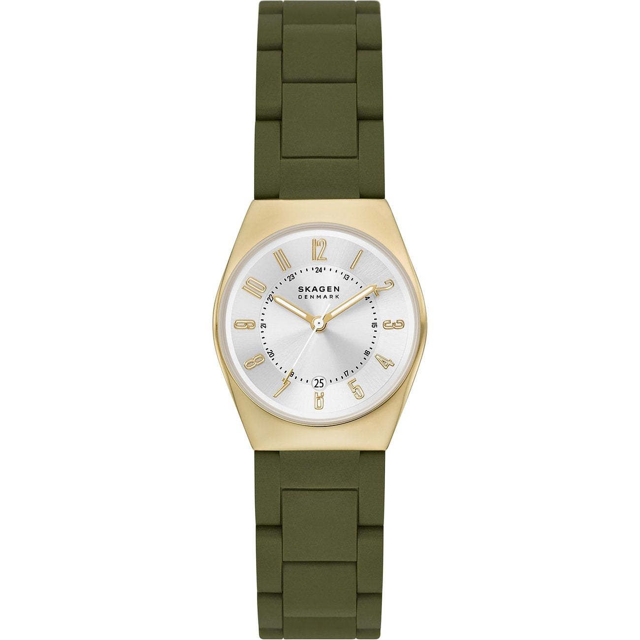 SKAGEN DENMARK LILLE OCEAN SKW3034 Date Armbanduhr 26 mm Gold ansicht-2