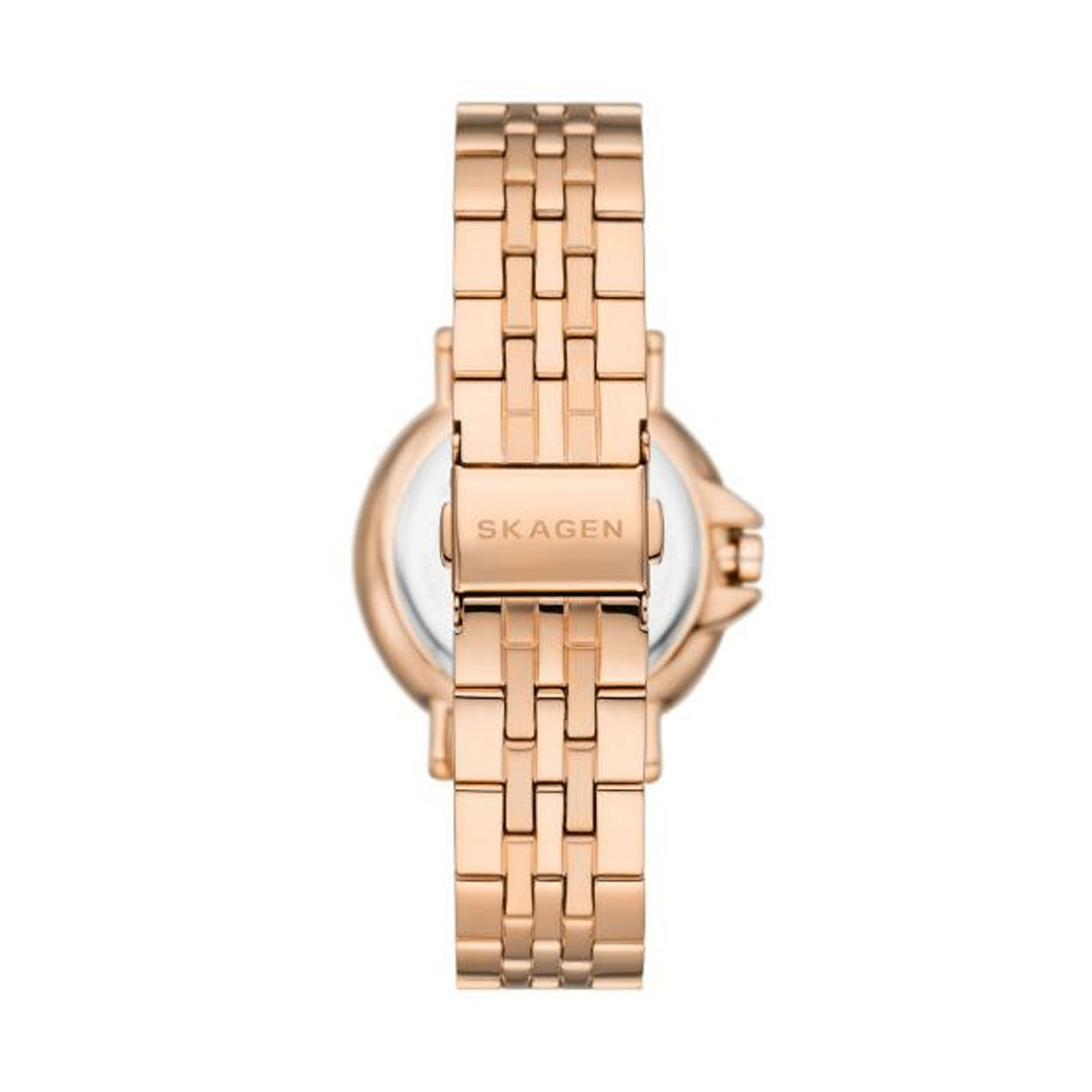 SKAGEN DENMARK SIGNATUR LILLE SKW3136 Only Time Armbanduhr 34 mm Gold ansicht-2