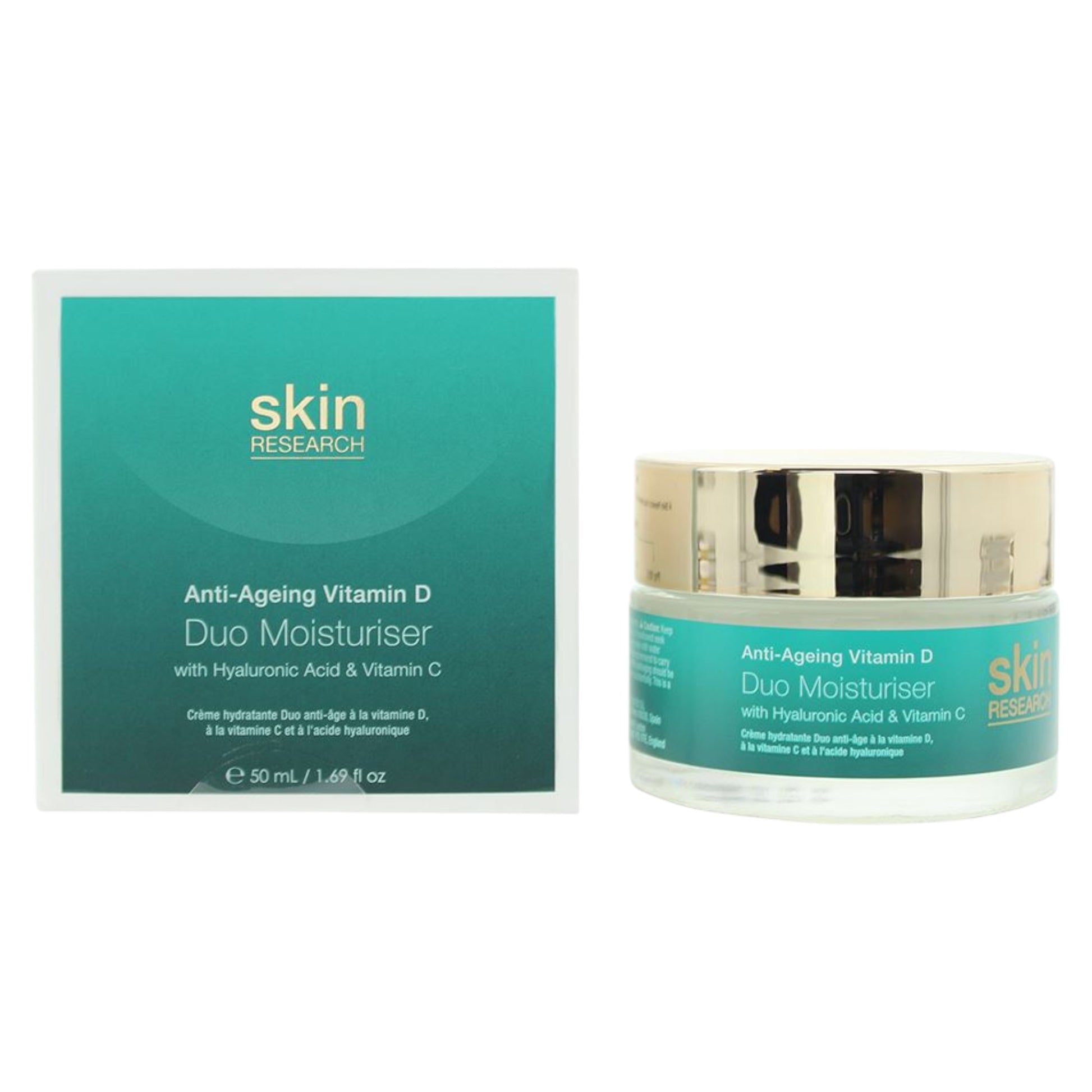 Skin Research Skin Research, Intelligent Youth Peptide, Vitamin D, Anti-Aging, Sahne, Für das Gesicht, 50 ml Regular