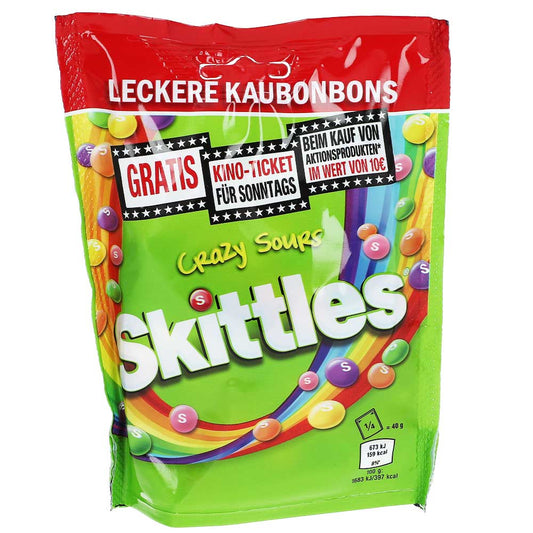 Skittles Crazy Sours 160g - Candyshop.ch