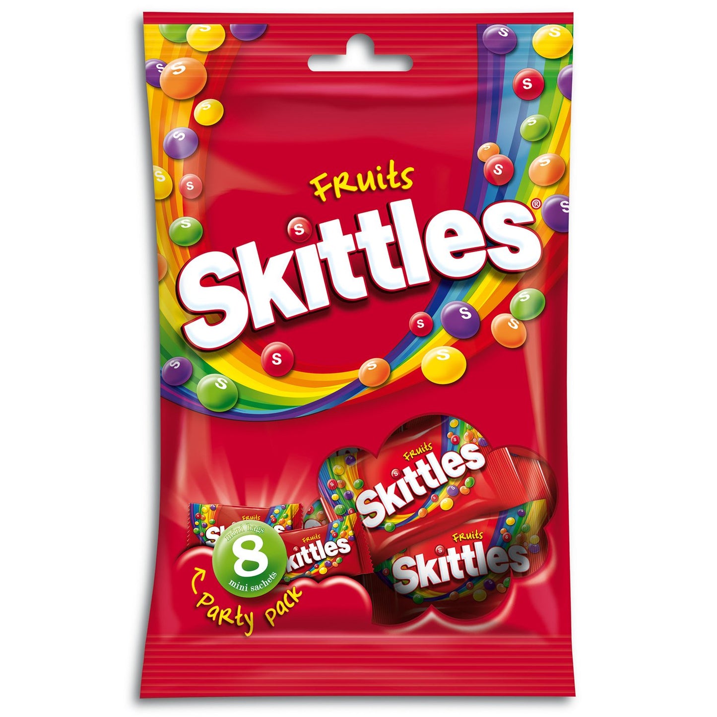 Skittles Fruits 208g 8 Minibeutel mit Kaudragees - Candyshop.ch