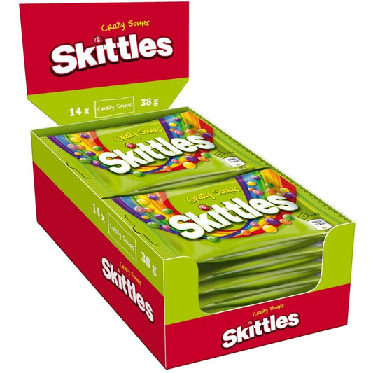Skittles Kaudragees Crazy Sours 14x 38g=532g - Candyshop.ch