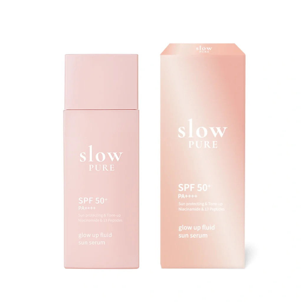 Slowpure Slowpure, Glow Up Fluid Sun, Leuchtend, Tag, Serum, Für das Gesicht, SPF 50, 50 ml Regular