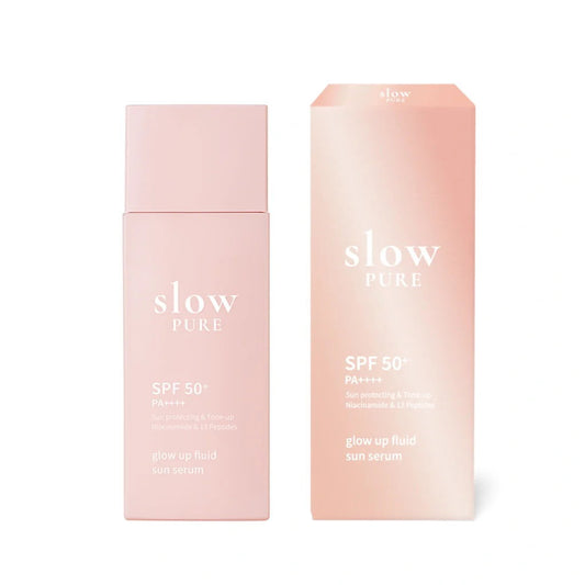 Slowpure Slowpure, Glow Up Fluid Sun, Leuchtend, Tag, Serum, Für das Gesicht, SPF 50, 50 ml Regular