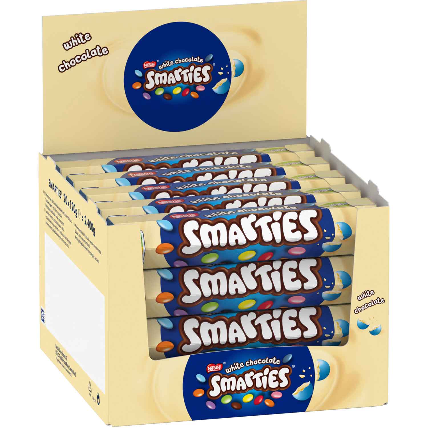 Smarties White Chocolate 120g - Candyshop.ch