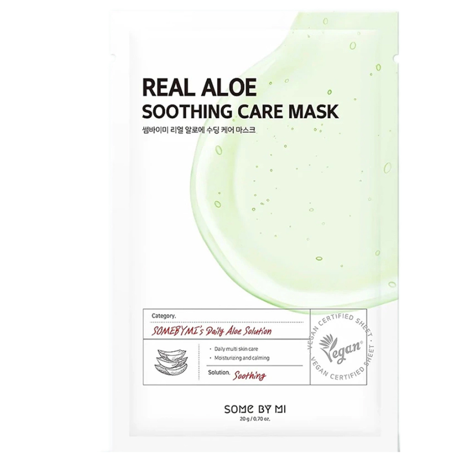 Some By Mi Some By Mi, Real Aloe, Beruhigend, Gesichtsmaske, Für das Gesicht, 20 g Regular