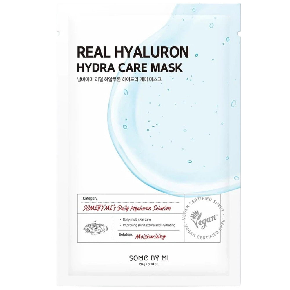 Some By Mi Gesichtsmaske Some By Mi, Real Hyaluron, Hydrating, Sheet Mask, For Face, 20 g Regular