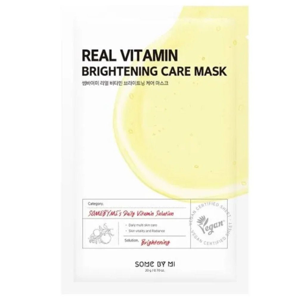Some By Mi Gesichtsmaske Some By Mi, Real Vitamin, Brightening, Sheet Mask, For Face, 20 g Regular