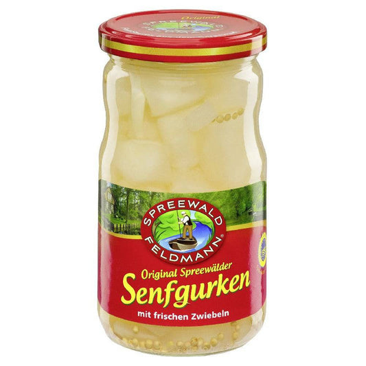 Spreewald Senfgurken mit frischen Zwiebeln 370ml - Candyshop.ch