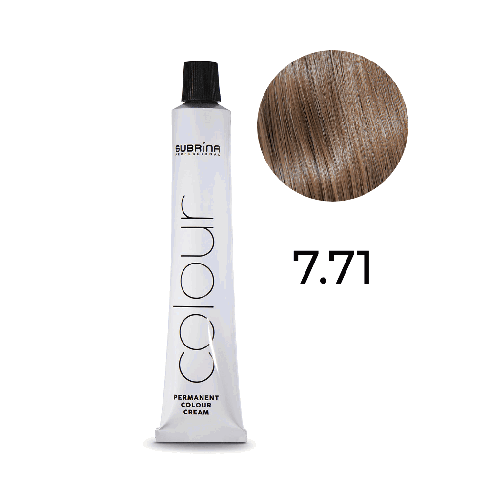 Subrina Professional Subrina Professional, Essential Colour, Permanente Haarfarbe, 7/71 Medium Ashy Chestnut Blonde, 100 ml R