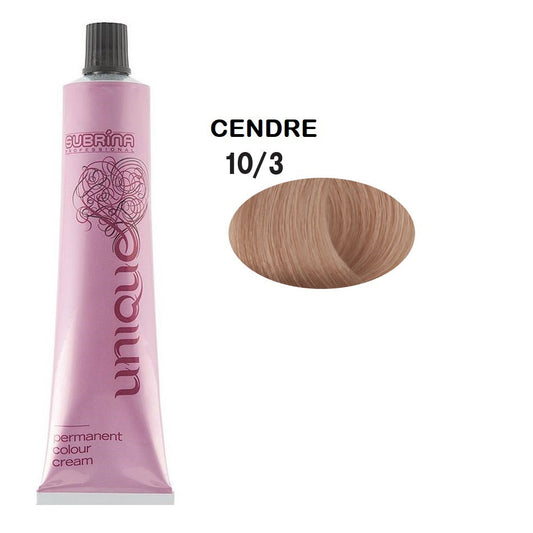 Subrina Professional Subrina Professional, Unique, Permanente Haarfarbe, 10/3 Light Blonde Cendre, 100 ml Regular