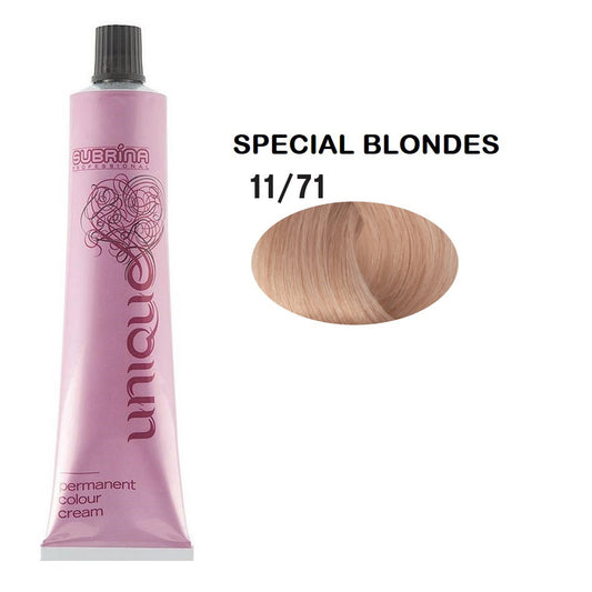 Subrina Professional Subrina Professional, Unique, Permanente Haarfarbe, 11/71 Special Chestnut Ash Blond, 100 ml Regular