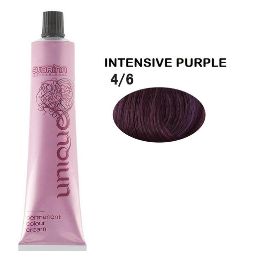 Subrina Professional Subrina Professional, Unique, Permanente Haarfarbe, 4/6 Medium Chestnut Intensive Violet, 100 ml Regular