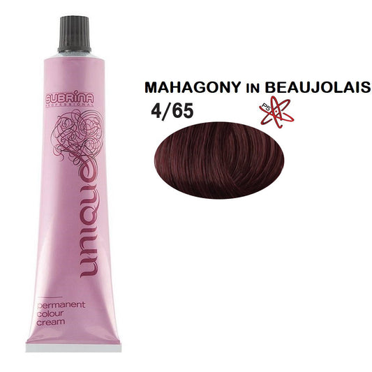 Subrina Professional Subrina Professional, Unique, Permanente Haarfarbe, 4/65 Medium Chestnut Mahogany, 100 ml Regular