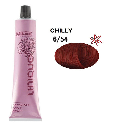 Subrina Professional Subrina Professional, Unique, Permanente Haarfarbe, 6/54 Dark Blonde Golden Red, 100 ml Regular