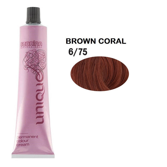 Subrina Professional Subrina Professional, Unique, Permanente Haarfarbe, 6/75 Dark Blonde Red Chestnut, 100 ml Regular