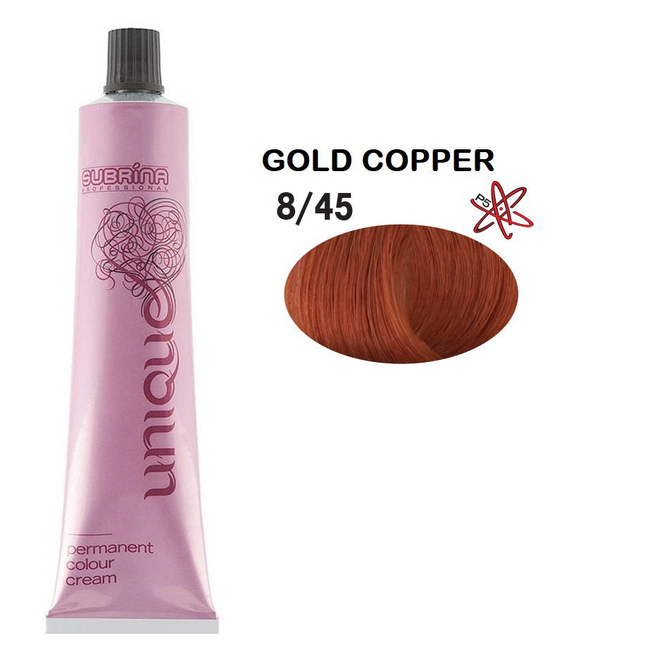 Subrina Professional Subrina Professional, Unique, Permanente Haarfarbe, 8/45 Gold Cooper, 100 ml Regular