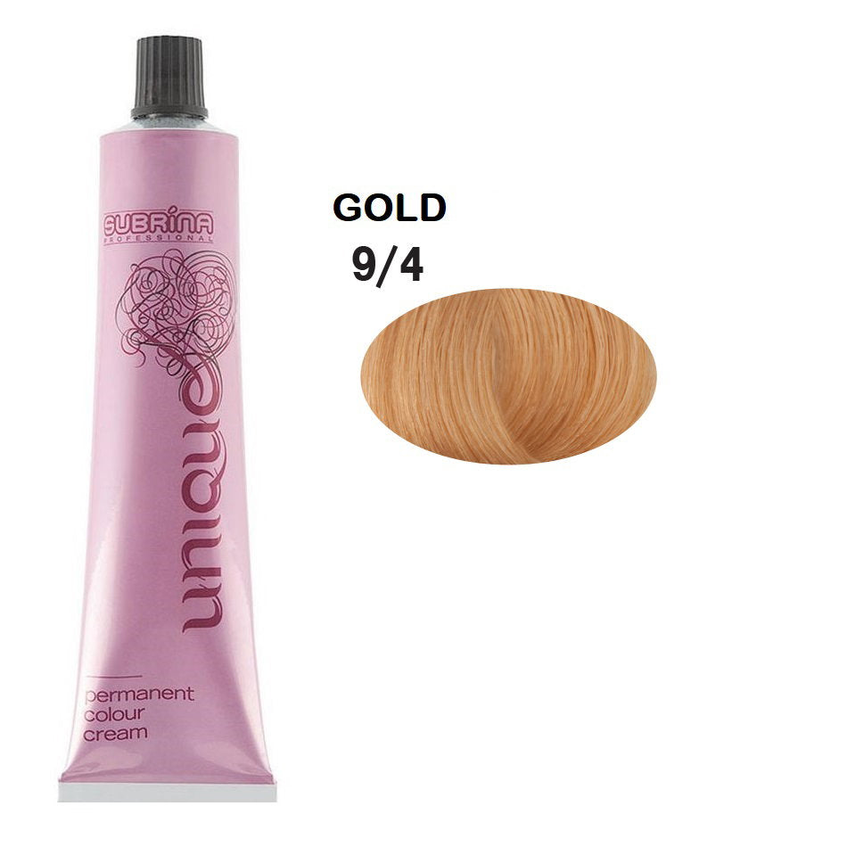 Subrina Professional Subrina Professional, Unique, Permanente Haarfarbe, 9/4 Light Golden Blonde, 100 ml Regular