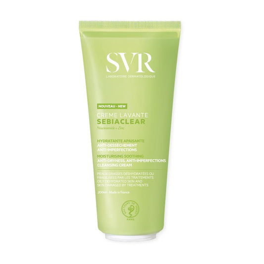 SVR SVR, Sebiaclear, Feuchtigkeitsspendend, Reinigungscreme, 200 ml Regular