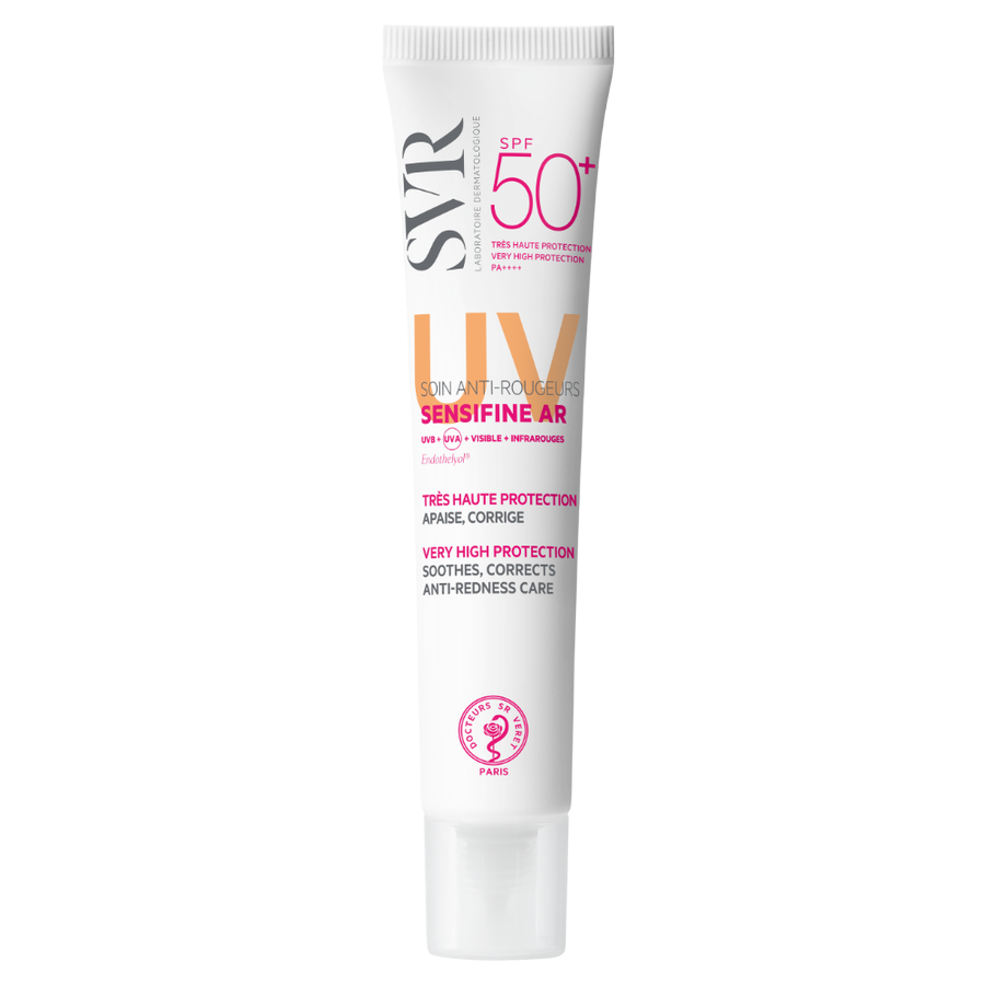 SVR SVR, Sensifine AR, Gegen Rötungen, Sahne, Für das Gesicht, SPF 50+, 40 ml Regular