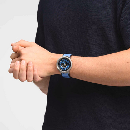 SWATCH AZURE BLUE DAZE SB07S106 Armbanduhr 47 mm Blau ansicht-3