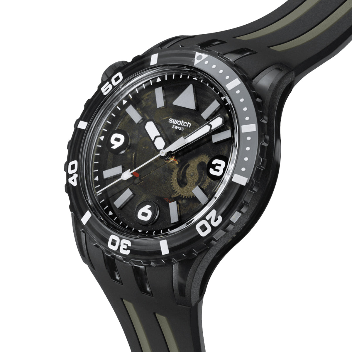 SWATCH BLACK SEA NETTLE SSCU09B100 Armbanduhr Schwarz ansicht-2