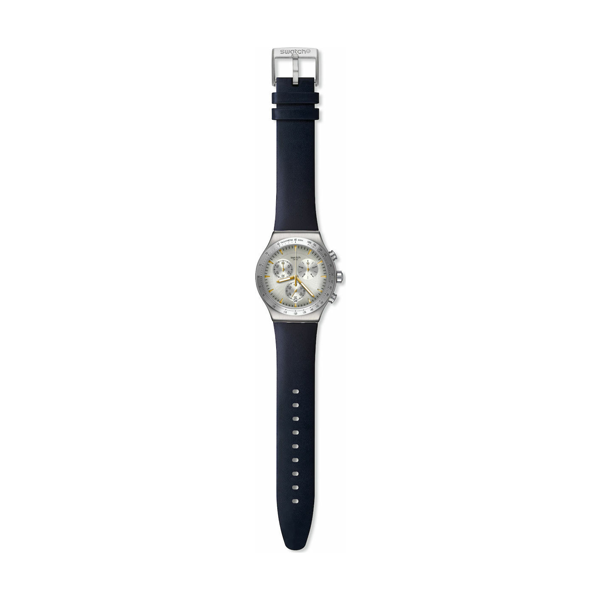 SWATCH DARKMEBLUE YVS460 Armbanduhr 43 mm Blau ansicht-3