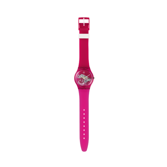 SWATCH Unisex Quarzuhr aus Kunststoff mit Silikonarmband 34 mm – Produktansicht
