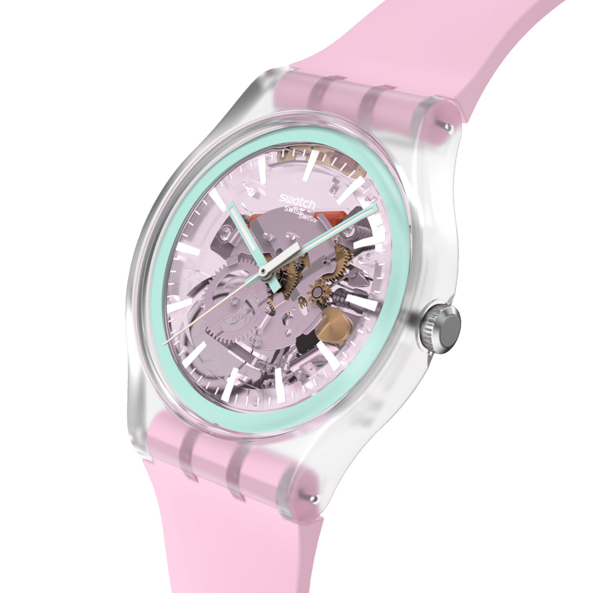 SWATCH Mod. PERFECTLY PINK PAY! SO29K121-6000 Armbanduhr Rosa ansicht-2
