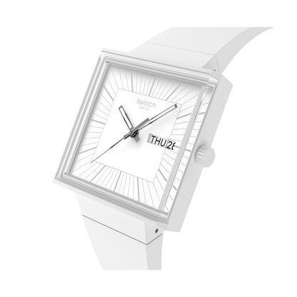 SWATCH Mod. WHAT IF…ALLWHITE? SO34W700 Armbanduhr Weiss ansicht-2