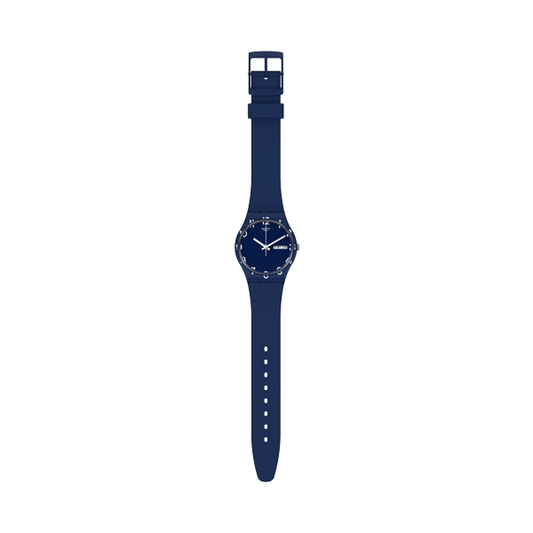 SWATCH OVER BLUE GN726 Day & Date Armbanduhr 34 mm Blau