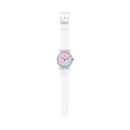 SWATCH POLAWHITE SO29K704-S14 Armbanduhr 41 mm Weiss
