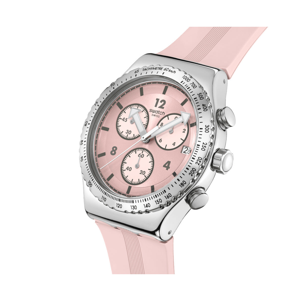 SWATCH POPPINGLY PINK YVS532 Armbanduhr Rosa ansicht-2