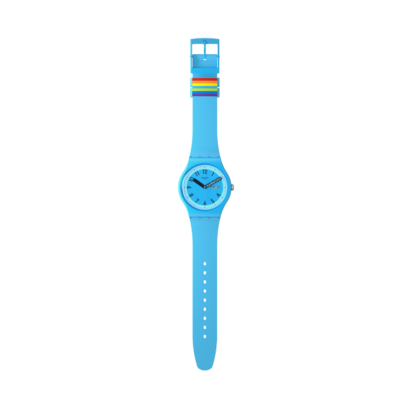SWATCH PROUDLY BLUE SO29S702 Armbanduhr 41 mm Blau