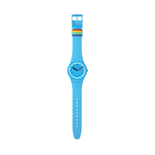 SWATCH PROUDLY BLUE SO29S702 Armbanduhr 41 mm Blau