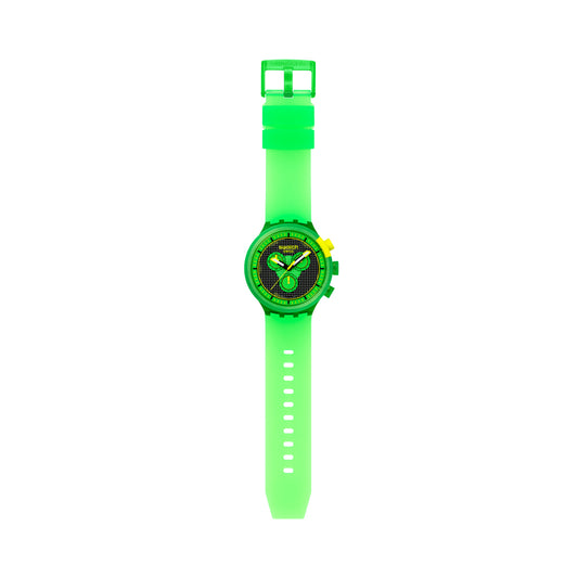 SWATCH GLOWINGLY GREEN Armbanduhr SB02G100 – Produktansicht