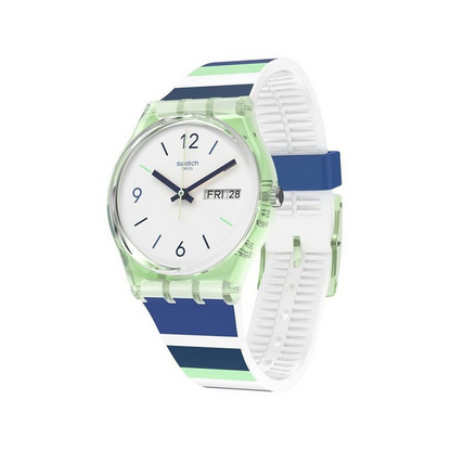 SWATCH SKY ZEBRA GG711 Day & Date Armbanduhr 34 mm