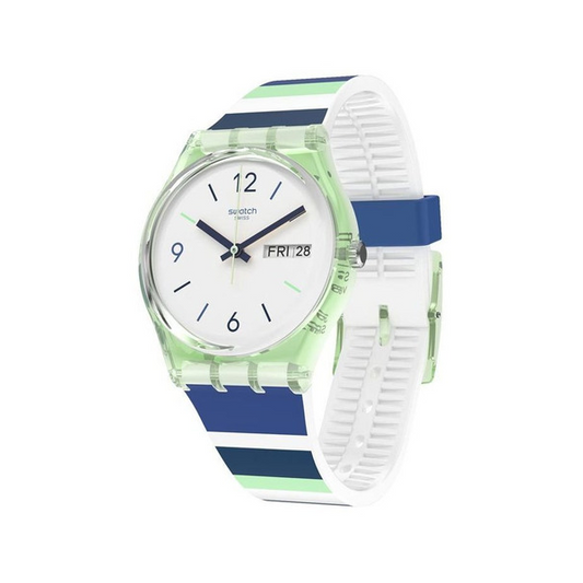 SWATCH SKY ZEBRA GG711 Day & Date Armbanduhr 34 mm