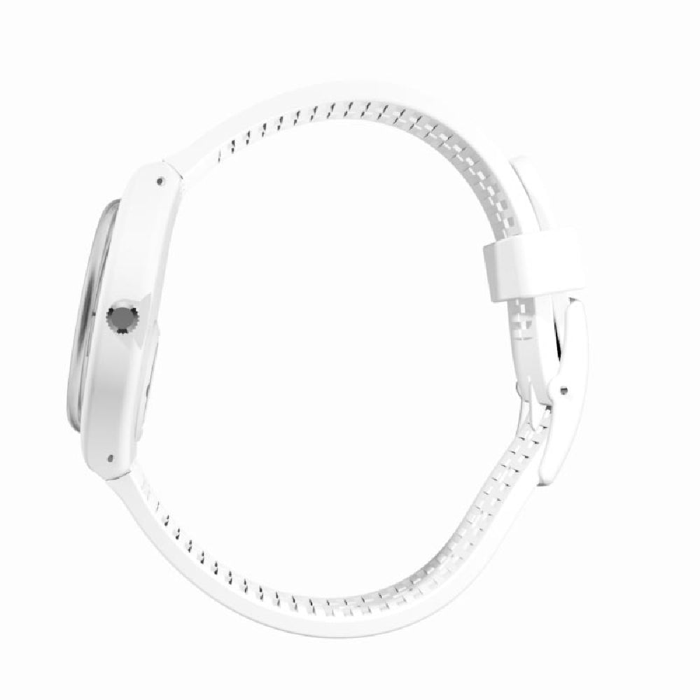 SWATCH SOMETHING WHITE GW194 Only Time Armbanduhr 34 mm Weiss ansicht-3