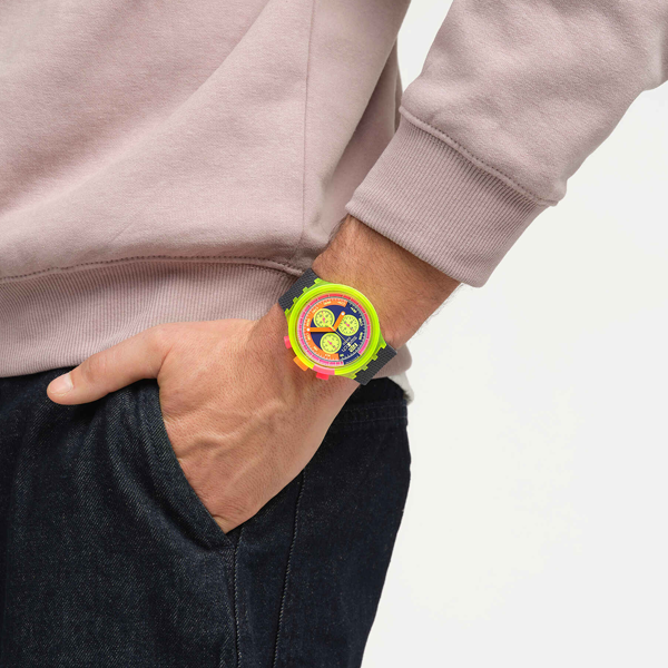 SWATCH SWATCH NEON TO THE MAX SB06J100 Armbanduhr ansicht-3