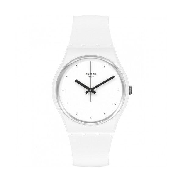 SWATCH THINK TIME WHITE SO31W100 Armbanduhr Weiss ansicht-3