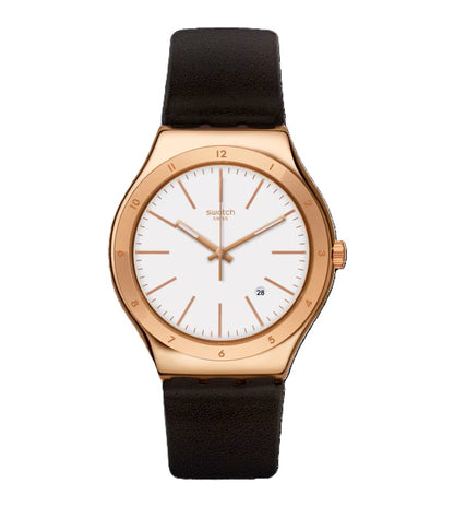 SWATCH TIC-BROWN YWG405 Armbanduhr Braun