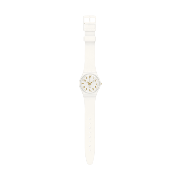 SWATCH WHITE BISHOP SO28W106-S14 Armbanduhr 34 mm Weiss