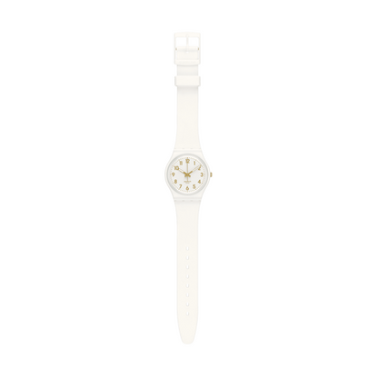 SWATCH WHITE BISHOP SO28W106-S14 Armbanduhr 34 mm Weiss