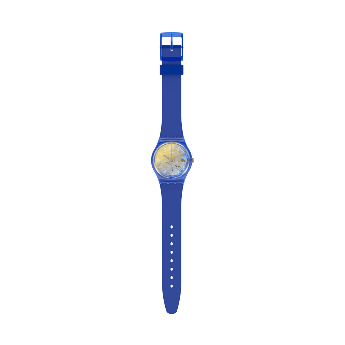 SWATCH YELLOW DISCO FEVER GN278 Only Time Armbanduhr 34 mm