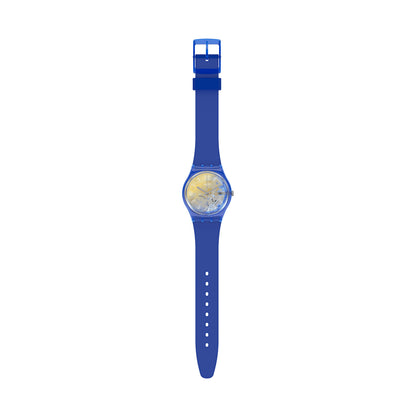 SWATCH YELLOW DISCO FEVER GN278 Only Time Armbanduhr 34 mm